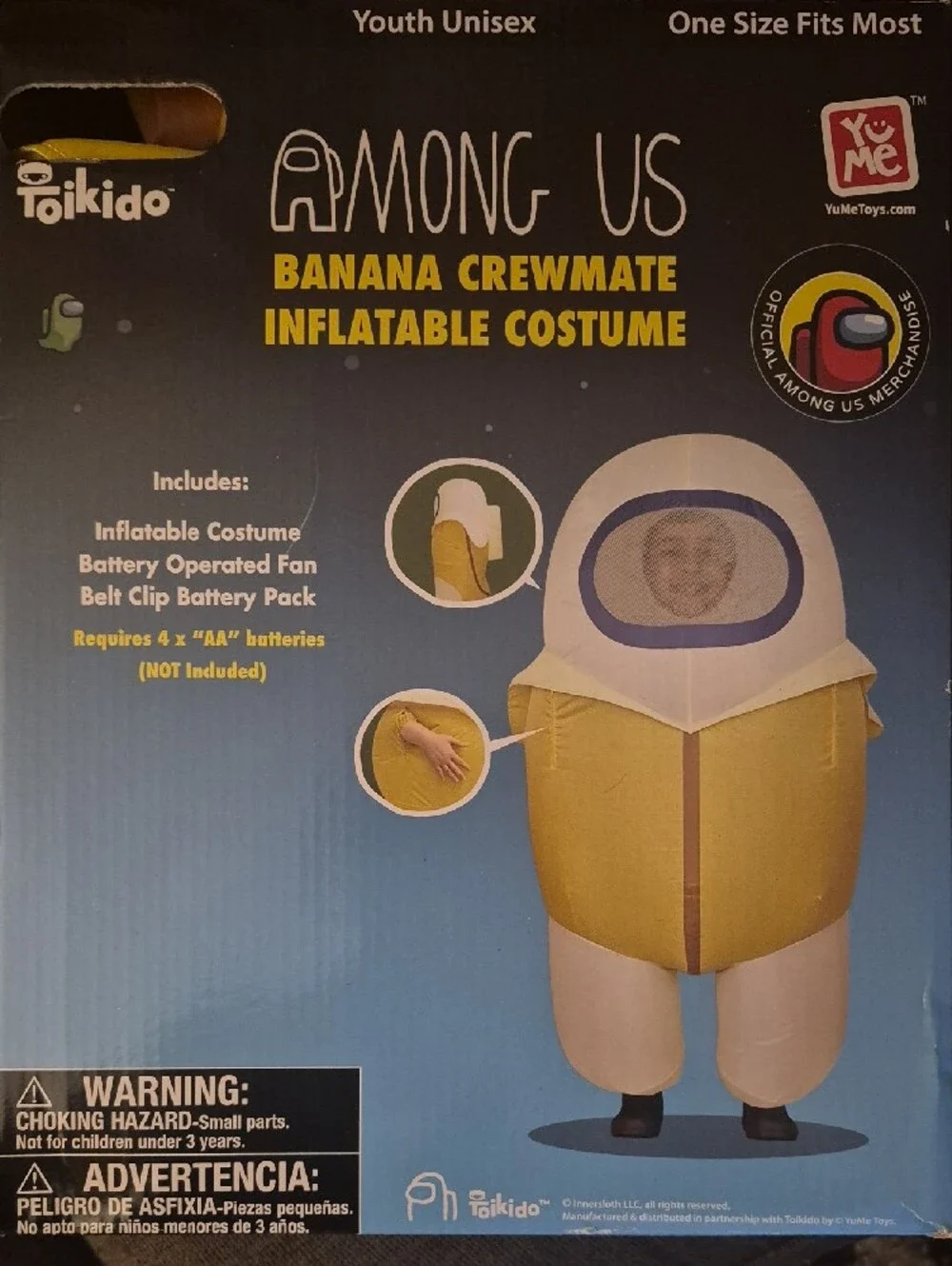Among Us inflatable yellow
